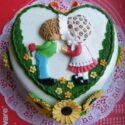 Cute Couple Cake/Photo Gallery (Min 3 Lbs) Fondant
