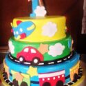 Toy Car IIITr Cake/Photo Gallery (Min 6 Lbs) Fondant