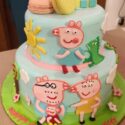 Piggy Cartoon Cake/Photo Gallery (Min 4 Lbs)