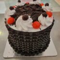 1 Pound Fancy Black Forest Cake (Eggless)